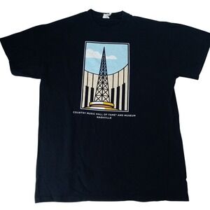 Country Music Hall‎ of Fame and Museum Nashville T Shirt Black Members 1961 2013